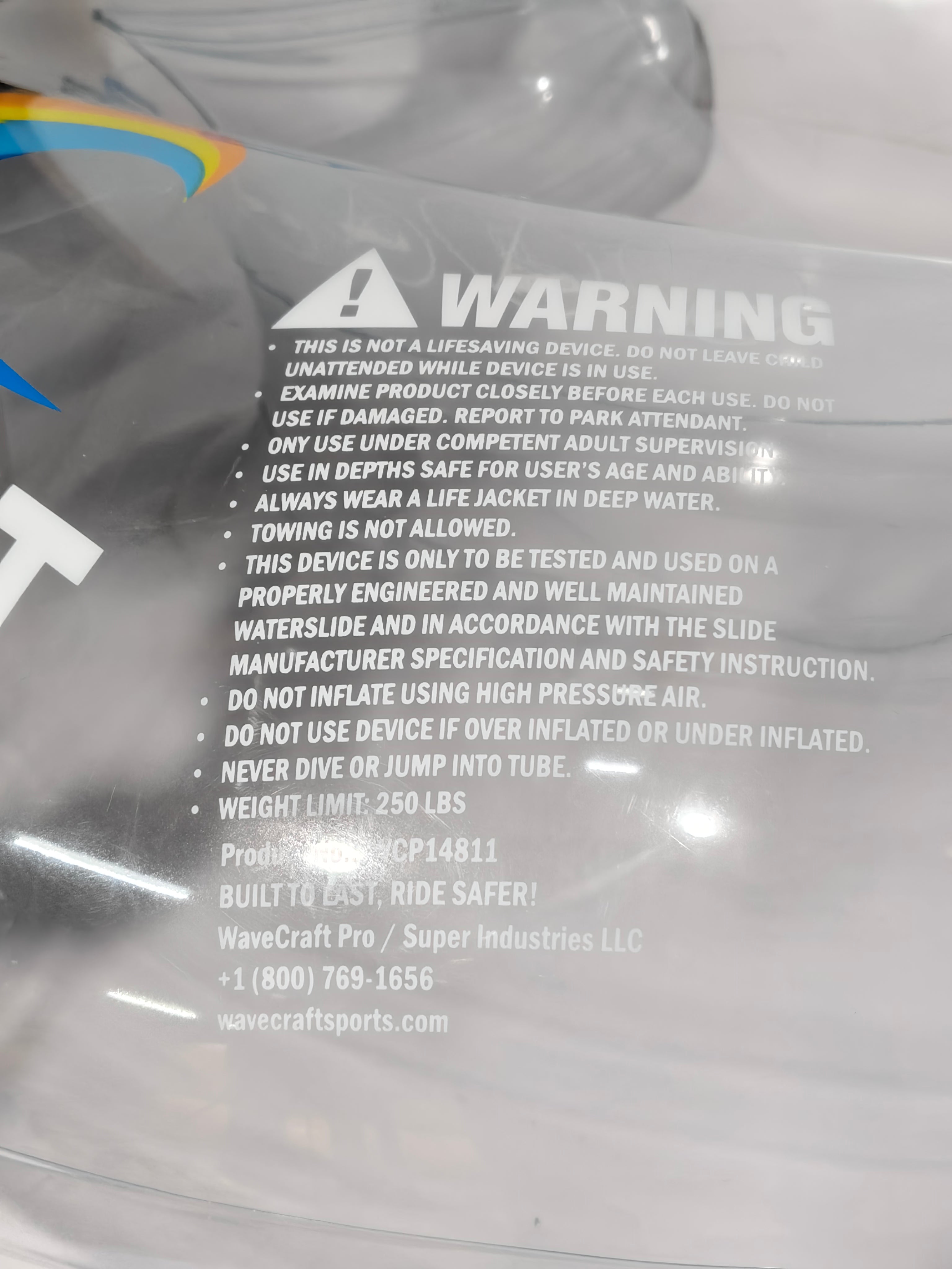 Clear WaveCraft Pro 48-inch U-Shape Tube Transparent, product view 12