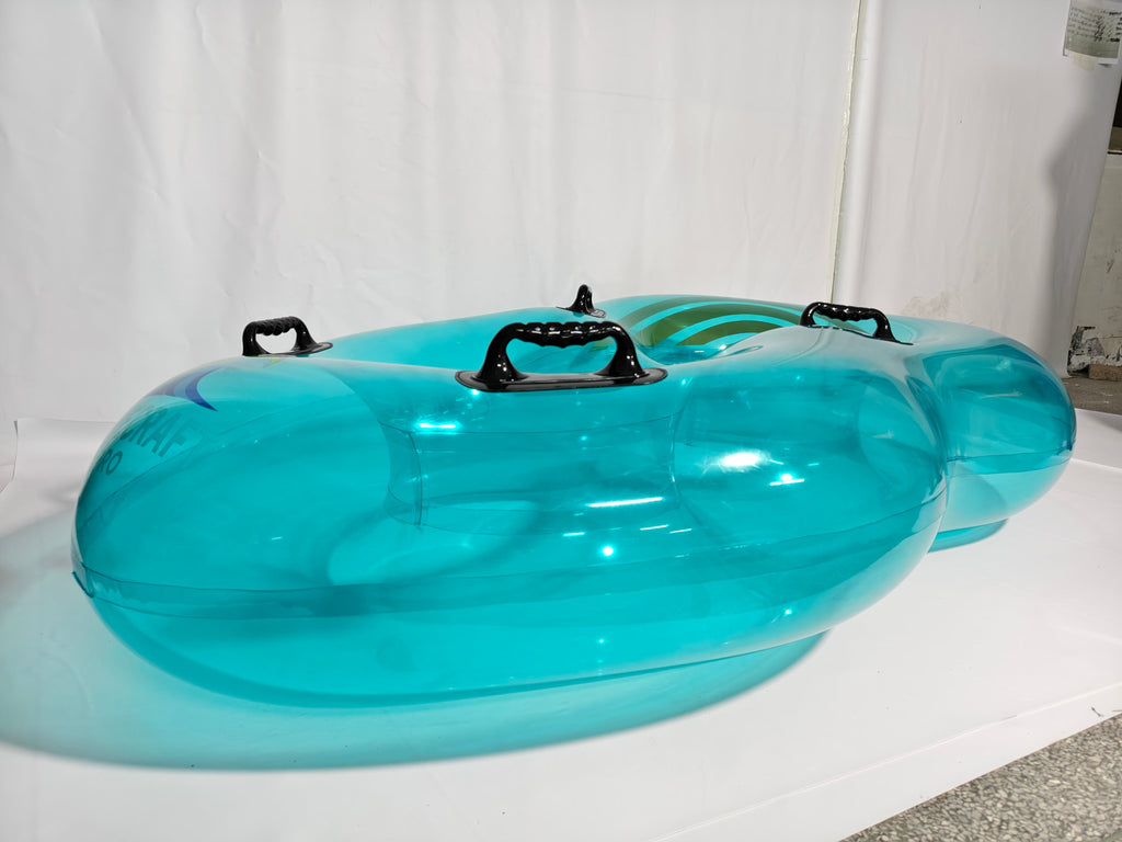 Transparent blue WaveCraft Pro 48-inch Double Tube Transparent, product view 5