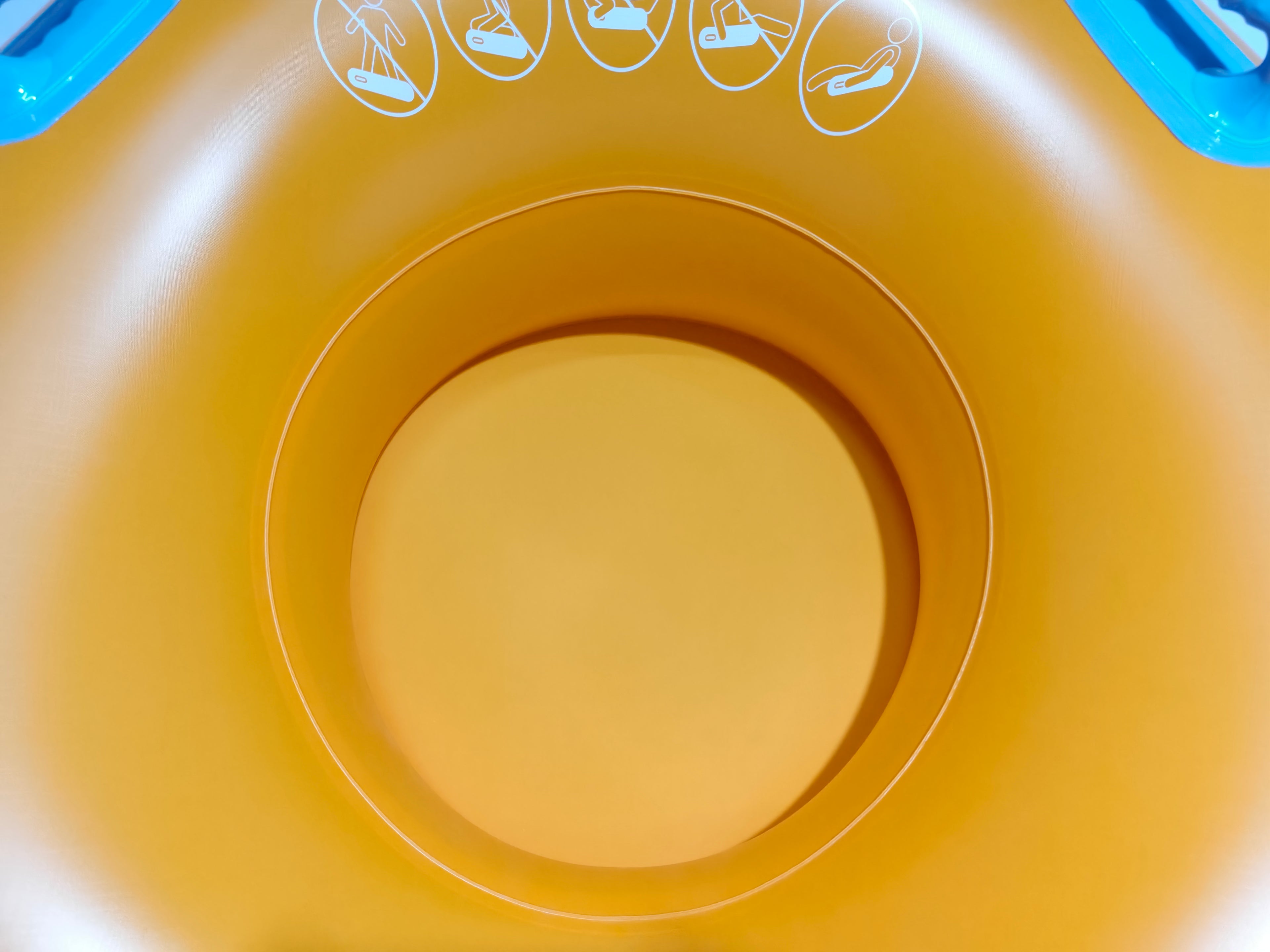Yellow WaveCraft Pro 48-inch Double Tube with Solid Bottom Yellow, product view 2
