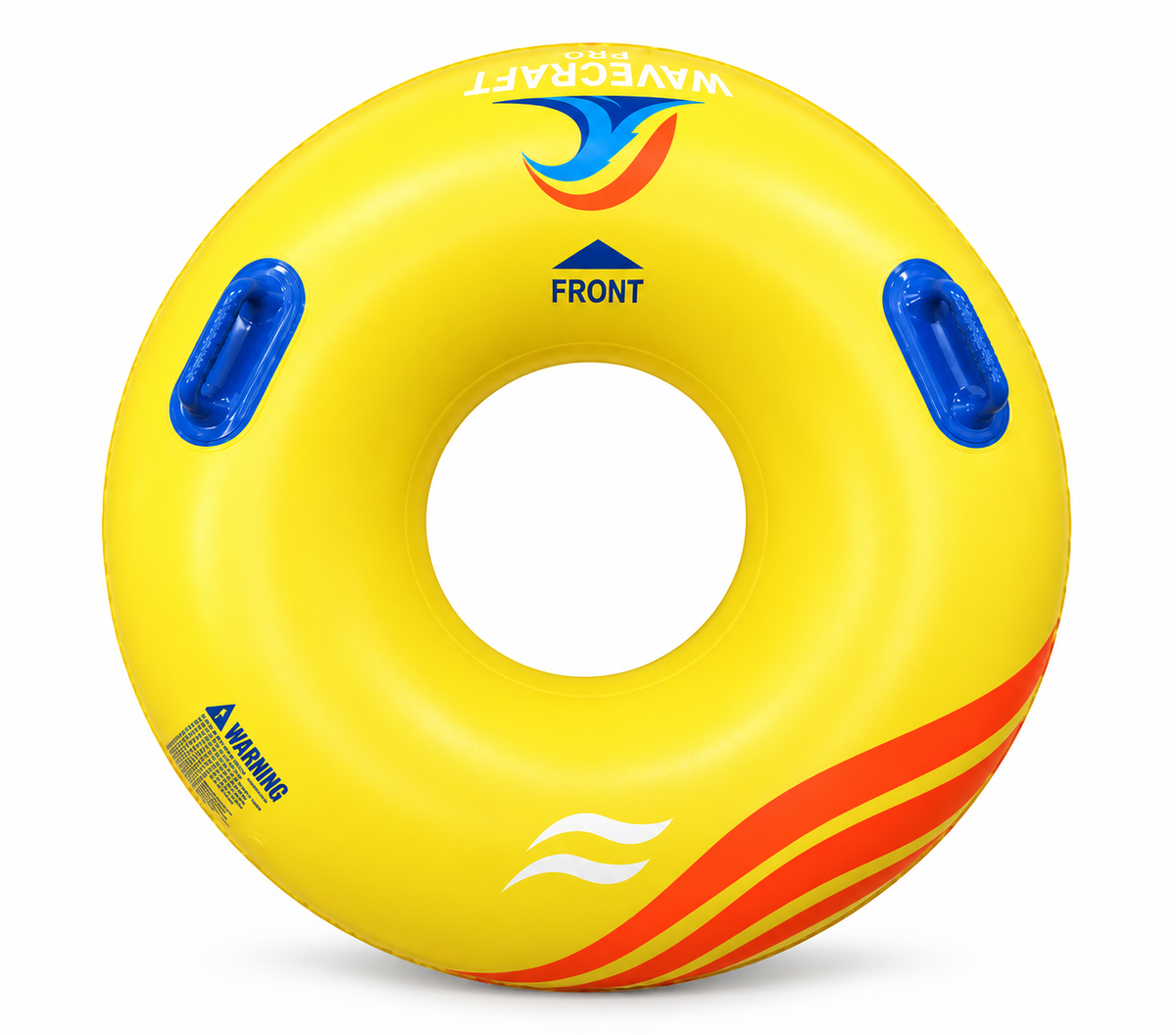 Yellow WaveCraft Pro 42-inch Single Tube with blue handles