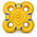 Yellow WaveCraft Pro Cloverleaf Tube with eight blue handles