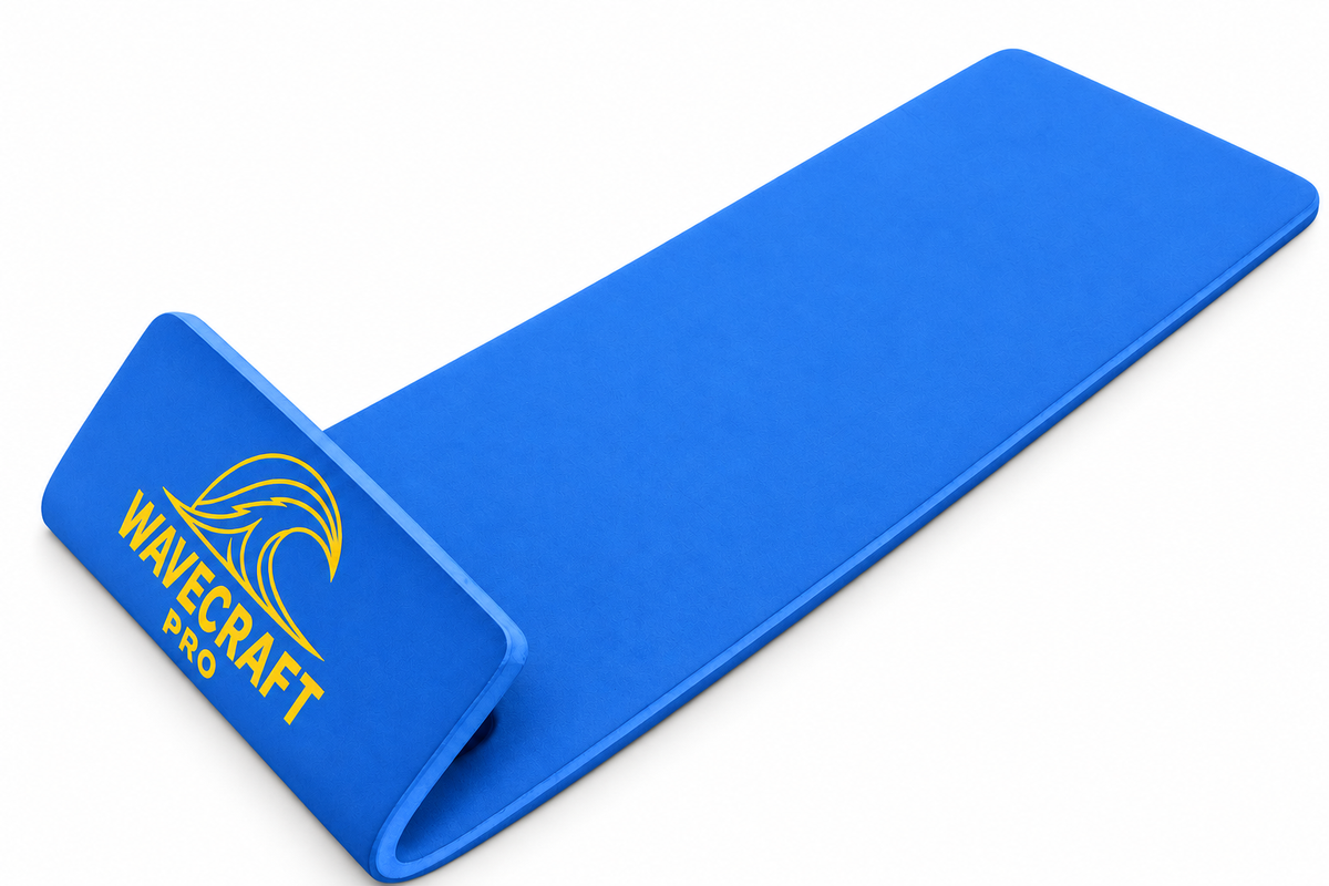 Blue WaveCraft Pro EVA Race Mat with an upturned front, catalog product view